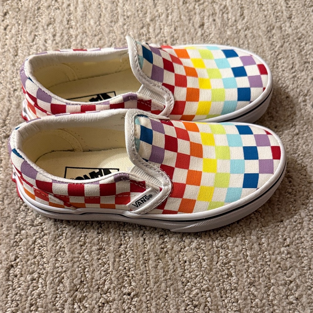 Vans toddler rainbow slip-on